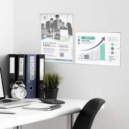 5 Displays A4 Expositor Porta Folha Quadro Aviso Parede Petg - 2