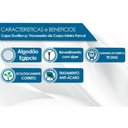 Ver imagem 2 de Capa Travesseiro de Corpo Inteiro Percal c/ Zíper 200 Fios e Lavável (142x35) - Duoflex