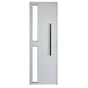 Ver imagem 1 de Porta Lambril de Alumínio Branco Com Vidro e Puxador CMC Classic - Lado Esquerdo - 2.10(A)x0.90(L)