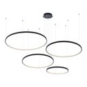 Ver imagem 1 de Lustre Pendente Astraled Bevis Pl-9735 Preto Led Bivolt