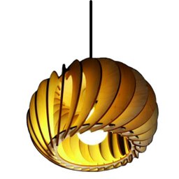 Luminária Teto tipo Pendente GÉRBERA MDF - Completa - 1