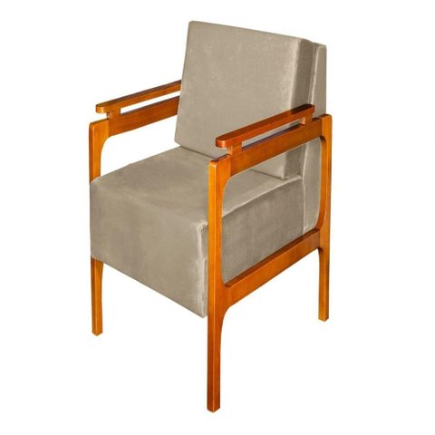 Poltrona Decorativa Yasmin Luxo Dora Bela Cor .0119