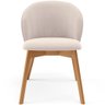 Kit 04 Cadeiras de Jantar e Estar Living Estofada Mia L02 Suede Bege - Lyam Decor - 3