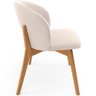 Kit 04 Cadeiras de Jantar e Estar Living Estofada Mia L02 Suede Bege - Lyam Decor - 6