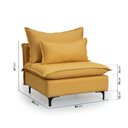 Ver imagem 4 de Sofá Modular com Encosto Pé Metal Sôma CabeCasa MadeiraOriginals