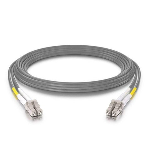 Cordão Óptico Duplex Multimodo OM3 1,5m 2LC-Upc X Lc-Upc Lszh Armored Cinza Cabos Golden
