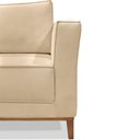 Ver imagem 3 de Poltrona Decorativa Balli 1 Lugar Pes Madeira Linho Dourado Ezz Dourado