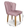 Cadeira Poltrona Pétala Sala Estar Penteadeira e Salão Rosê - 5