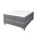 Ver imagem 1 de Cama Box King + Colchão Molas Ensacadas Topazio Vigor 198x200x68cm