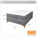 Ver imagem 4 de Cama Box King + Colchão Molas Ensacadas Topazio Vigor 198x200x68cm