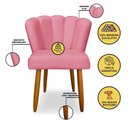 Ver imagem 2 de Kit 02 Cadeiras para Mesa de Jantar Flor Pés Palito - Balaqui Decor Cor:rosa