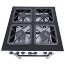 Ver imagem 2 de Fogão a Gás 4 Bocas com Forno Cefaz Linha Chef Branco e Preto