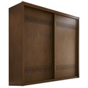 Ver imagem 2 de Guarda-Roupa Casal 2 Portas de Correr 3 Gavetas MDF Pietro Marrom/Âmbar