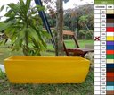 Ver imagem 5 de Kit 3 Vaso Planta 100x30 Jardineira Floreira Polietileno BGPLASTICOS AMARELO GIRASSOL 007