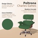 Ver imagem 3 de Poltrona Charles Eames Office Couro Sintético Linha Premium Design Atemporal Escritório - Verde
