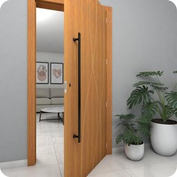 Puxador De Porta Preto Inox Vidro Pivotante 180 Cm M.S - 5