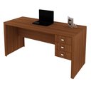 Ver imagem 3 de Escritório com Mesa para Computador e Armário 2 Portas Amendoa - Fdecor