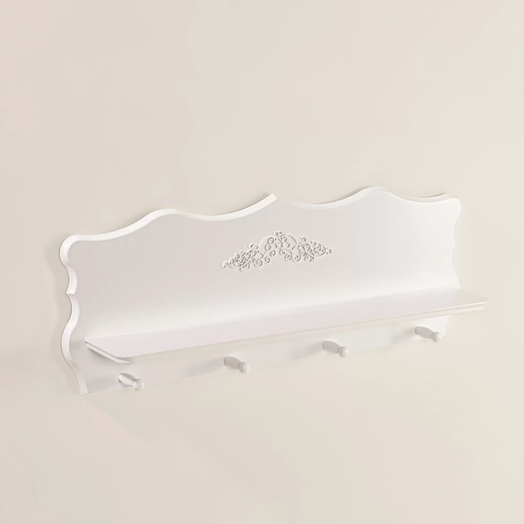 Prateleira Infantil Provence Branco Fosco 0,90 Cm
