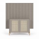 Ver imagem 2 de Kit Smart com Buffet Bend Sextavado Principal Incolar Grigio Metal Dourado