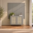 Ver imagem 1 de Kit Smart com Buffet Bend Sextavado Principal Incolar Grigio Metal Dourado