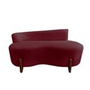 Ver imagem 4 de Namoradeira Sofá Feijão Lounge 120cm Orgânica Suede Marsala