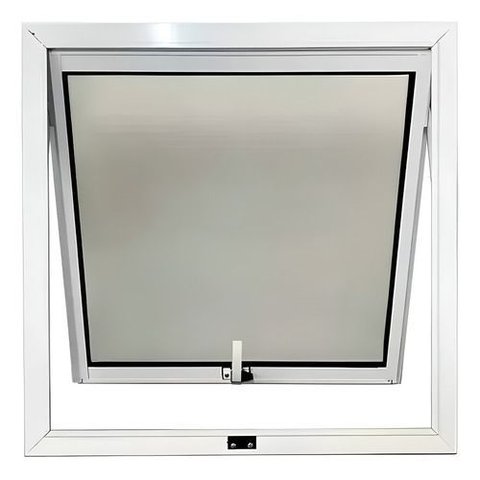 Janela Maxim Ar 0,60x0,60 Alumínio Linha 25 Branco