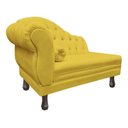 Ver imagem 3 de Recamier Divã Sofá 120cm Recepção Sala Larissa Suede:amarelo/liso