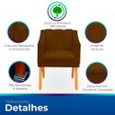 Ver imagem 3 de Kit com 2 Poltronas para Sala Moderna e Confortável Milla