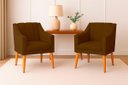 Ver imagem 2 de Kit com 2 Poltronas para Sala Moderna e Confortável Milla