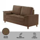Ver imagem 3 de Sofá Ravena Veludo 02 Lugares D28 Meu Sofá Online