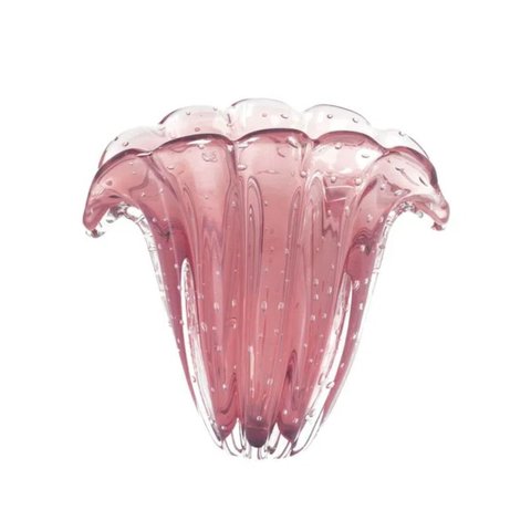 Vaso em Murano Vintage Rosê Firenze Pp