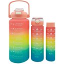 Ver imagem 1 de Garrafas Água Frases Treino Academia 2l 900ml 300ml Kit 3pçs