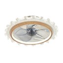 Ver imagem 1 de Luminária Plafon Ventilador Teto Miniwind Madeira Clara 23w