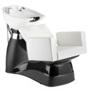 Ver imagem 1 de Lavatório de Cabelo Salão de Beleza Cabelereiro Square Ducha Registro Class Estofado Perola