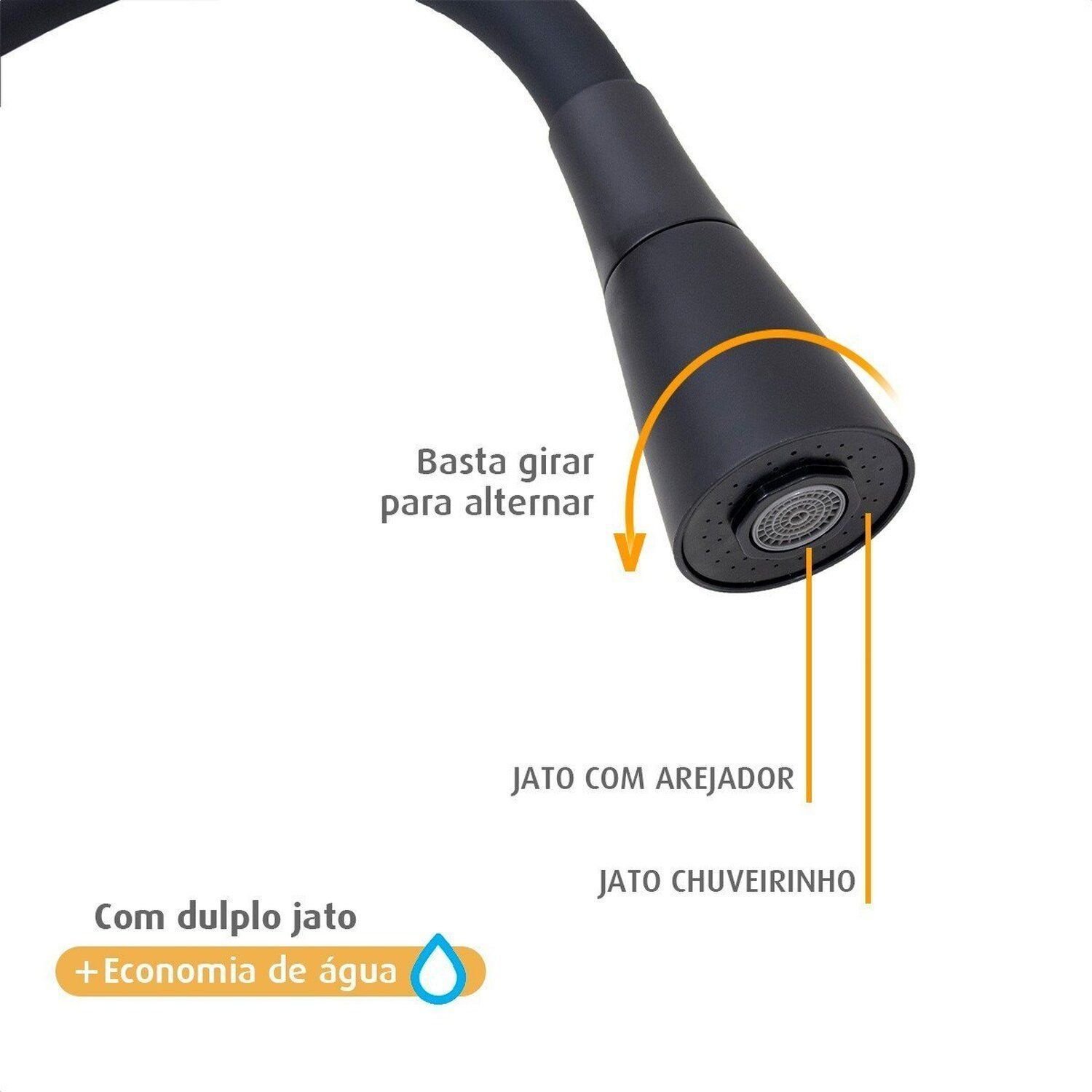 Torneira para Cozinha Flexível Gourmet Roddex - 4