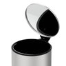 Lixeira para Banheiro e Cozinha Inox com Pedal Spin 3 Litros - Brinox - 2