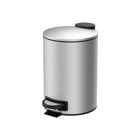 Lixeira para Banheiro e Cozinha Inox com Pedal Spin 3 Litros - Brinox