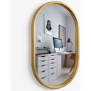 Ver imagem 1 de Espelho 80x40 Decorativo de Parede Banheiro Sala Quarto:dourado