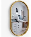 Ver imagem 1 de Espelho 80x40 Decorativo de Parede Banheiro Sala Quarto:dourado