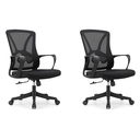 Ver imagem 1 de Kit 2 Cadeiras de Escritório Diretor Apex - Preta