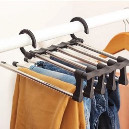 Cabide de Calça de Inox para 5 Peças - Branco - 4