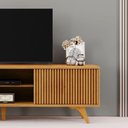 Ver imagem 7 de Rack Siena para TV 75" 218cm MDF com Pés Reguláveis Naturalle