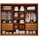 Ver imagem 3 de Guarda Roupa Casal Livorno Plus 6 Portas 6 Gavetas com Espelho Cinamomo Fendi - Novo Horizonte