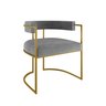 Cadeira de Jantar Glow Decorativa Versátil Slim-zahav:cinza - 1
