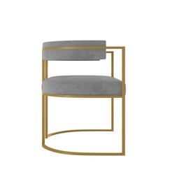Cadeira de Jantar Glow Decorativa Versátil Slim-zahav:cinza - 3
