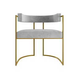 Cadeira de Jantar Glow Decorativa Versátil Slim-zahav:cinza - 2