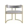 Cadeira de Jantar Glow Decorativa Versátil Slim-zahav:cinza - 2