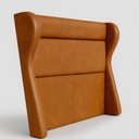 Ver imagem 3 de Cabeceira para Cama Box Casal 158cm Bono Lisa Courino Caramelo - Sallar Home