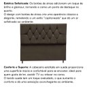 Ver imagem 6 de Cabeceira Estofada Cama Box Solteirão 100 cm Suede Nina:Marrom