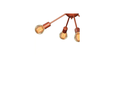 Ver imagem 2 de Lustre Pendente Moderno Sputinik Atomo Cobre 8l